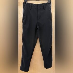 OAMC Paris Men's Regs Trousers In Black With White Stitch Details